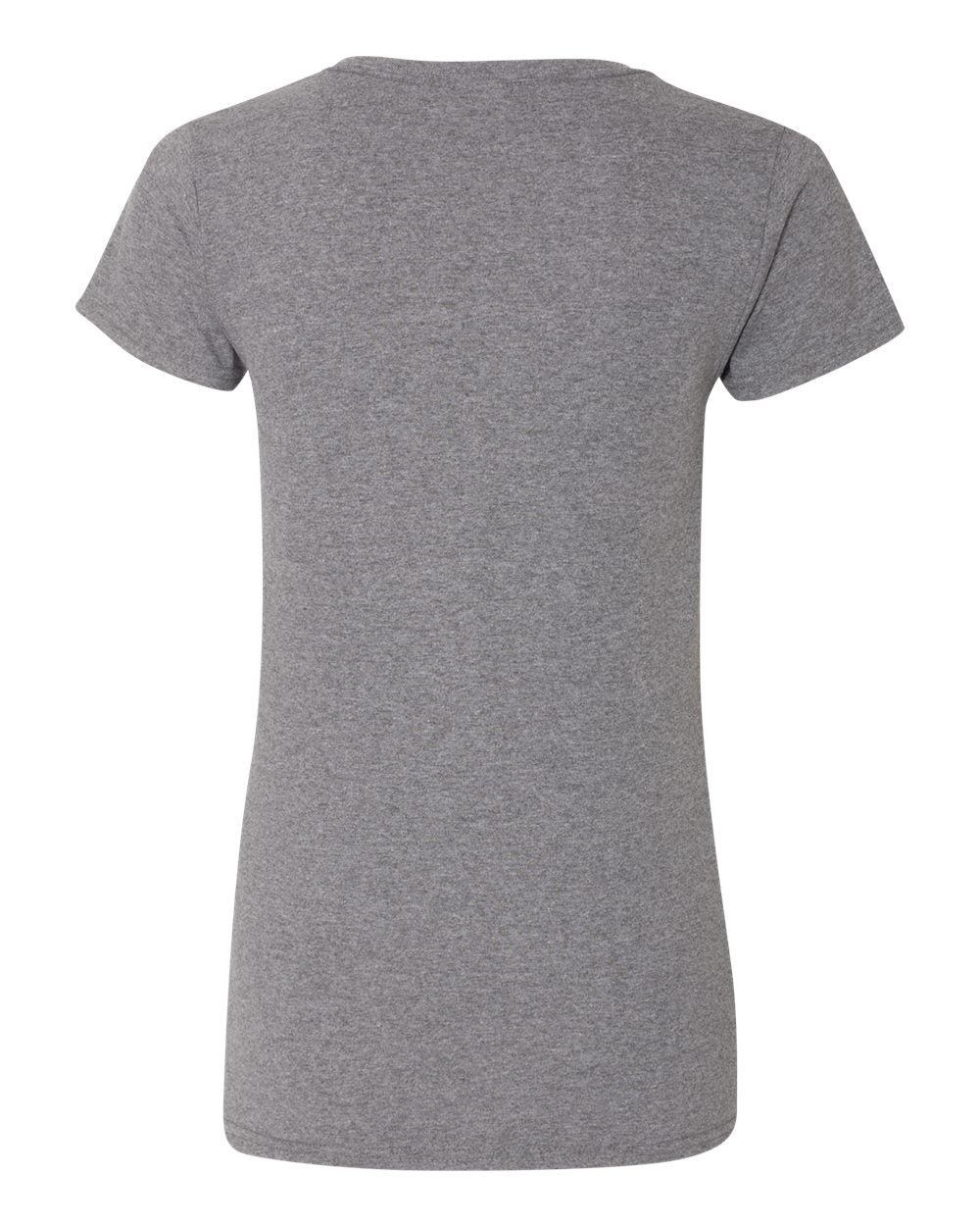 Women's Heavy Cotton™ V-Neck T-Shirt - Back - B11760493 - Graphite Heather