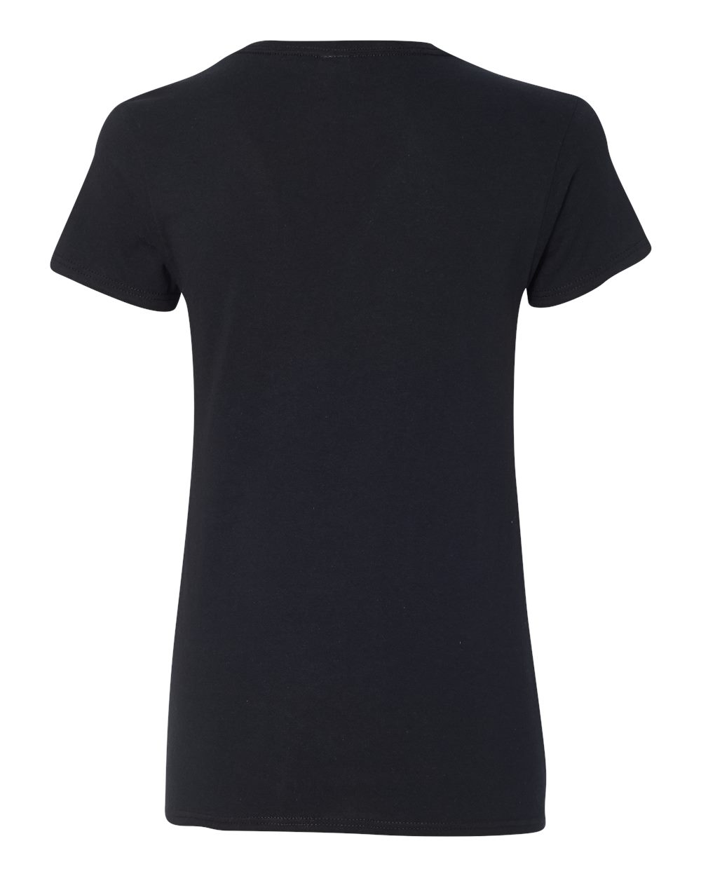 Women's Heavy Cotton™ V-Neck T-Shirt - Back - B11760503 - Black
