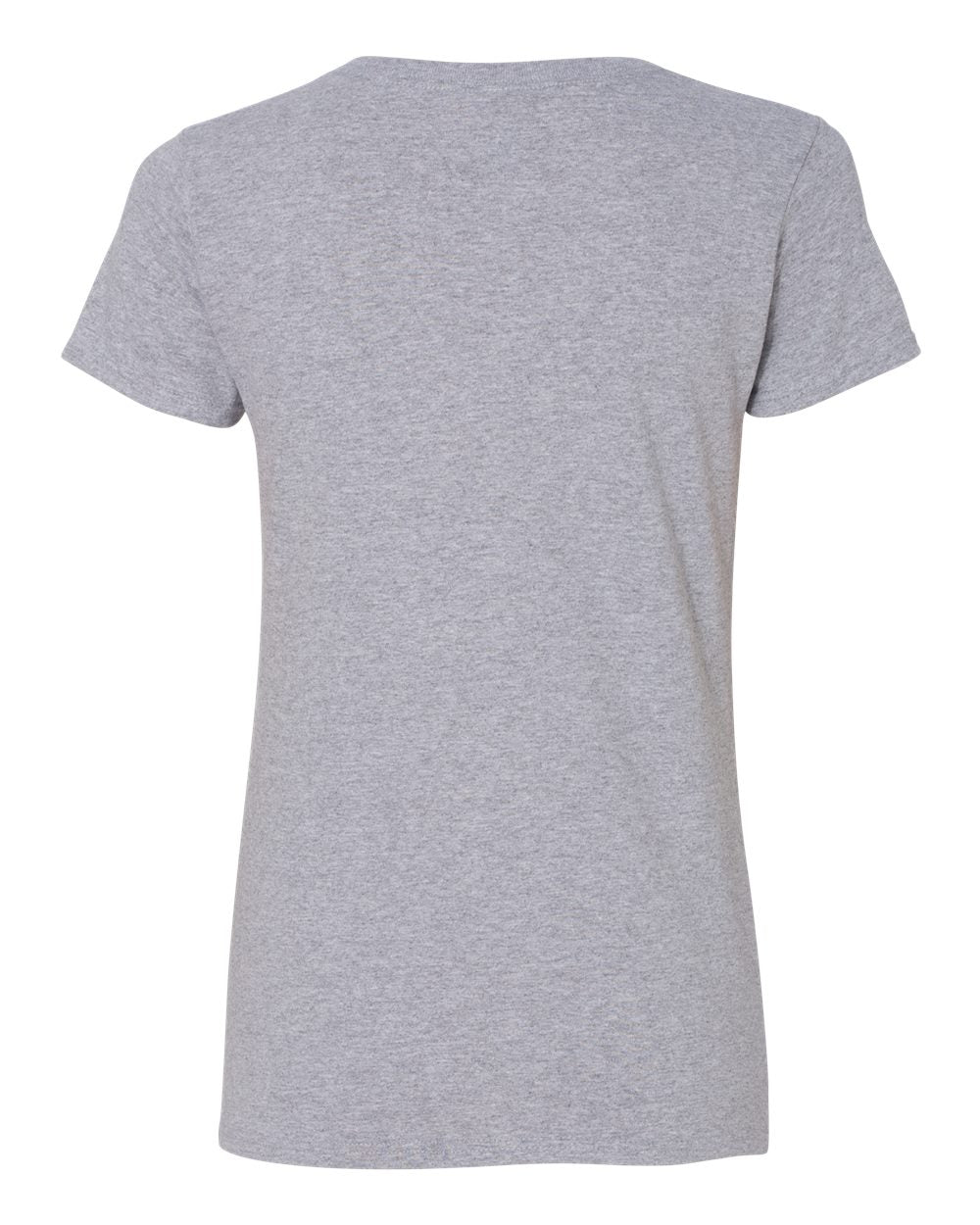 Women's Heavy Cotton™ V-Neck T-Shirt - Back - B11760583 - Sport Grey