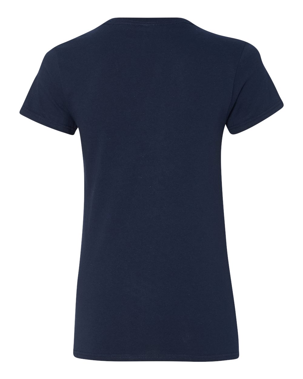 Women's Heavy Cotton™ V-Neck T-Shirt - Back - B11760653 - Navy