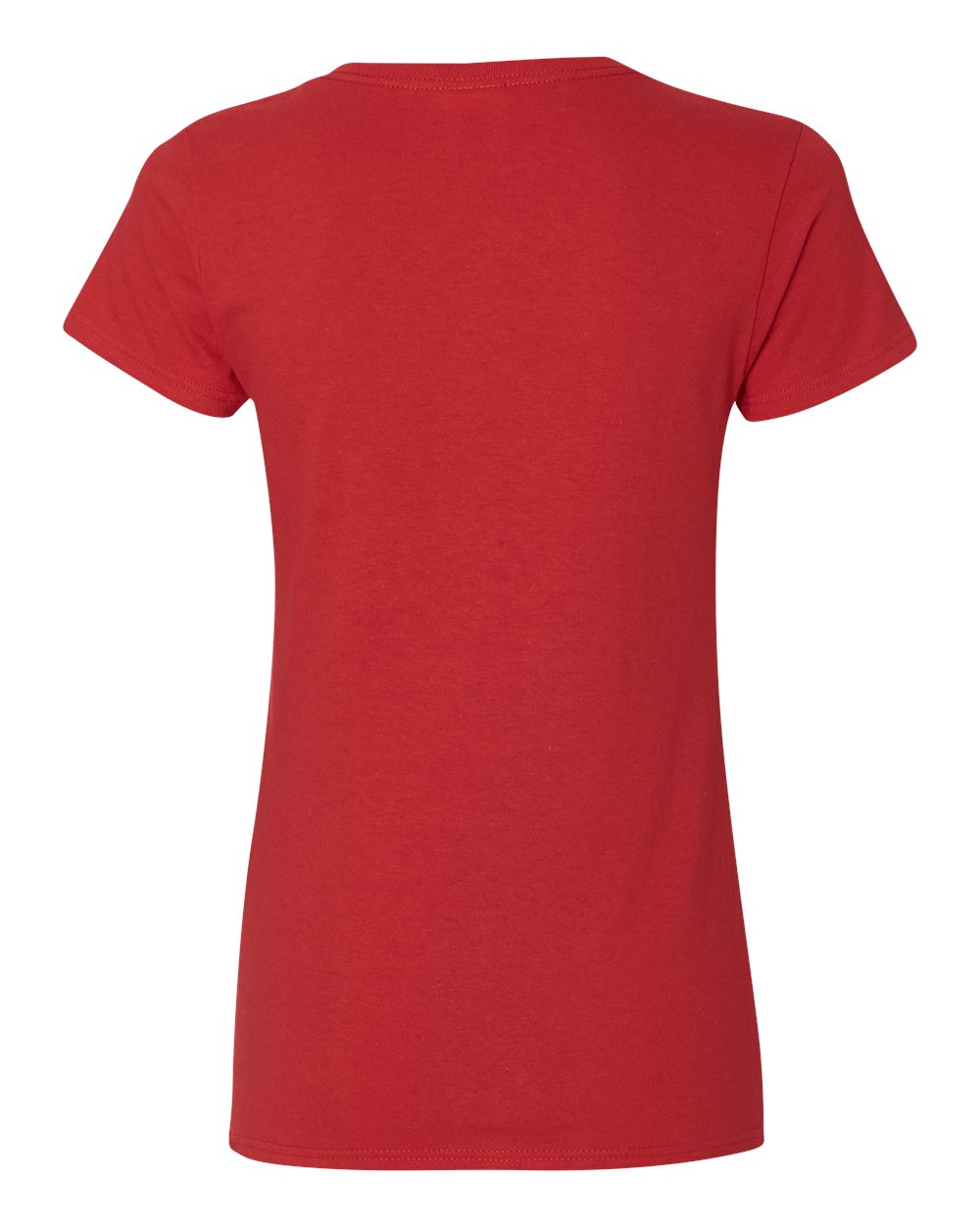 Women's Heavy Cotton™ V-Neck T-Shirt - Back - B11760703 - Red