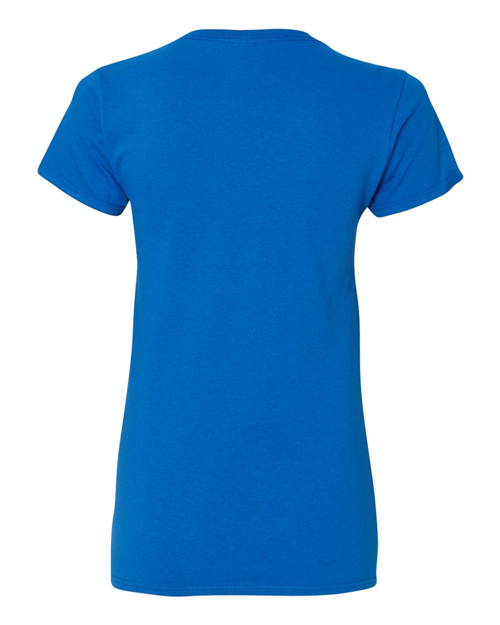 Women's Heavy Cotton™ V-Neck T-Shirt - Back - B11760753 - Royal