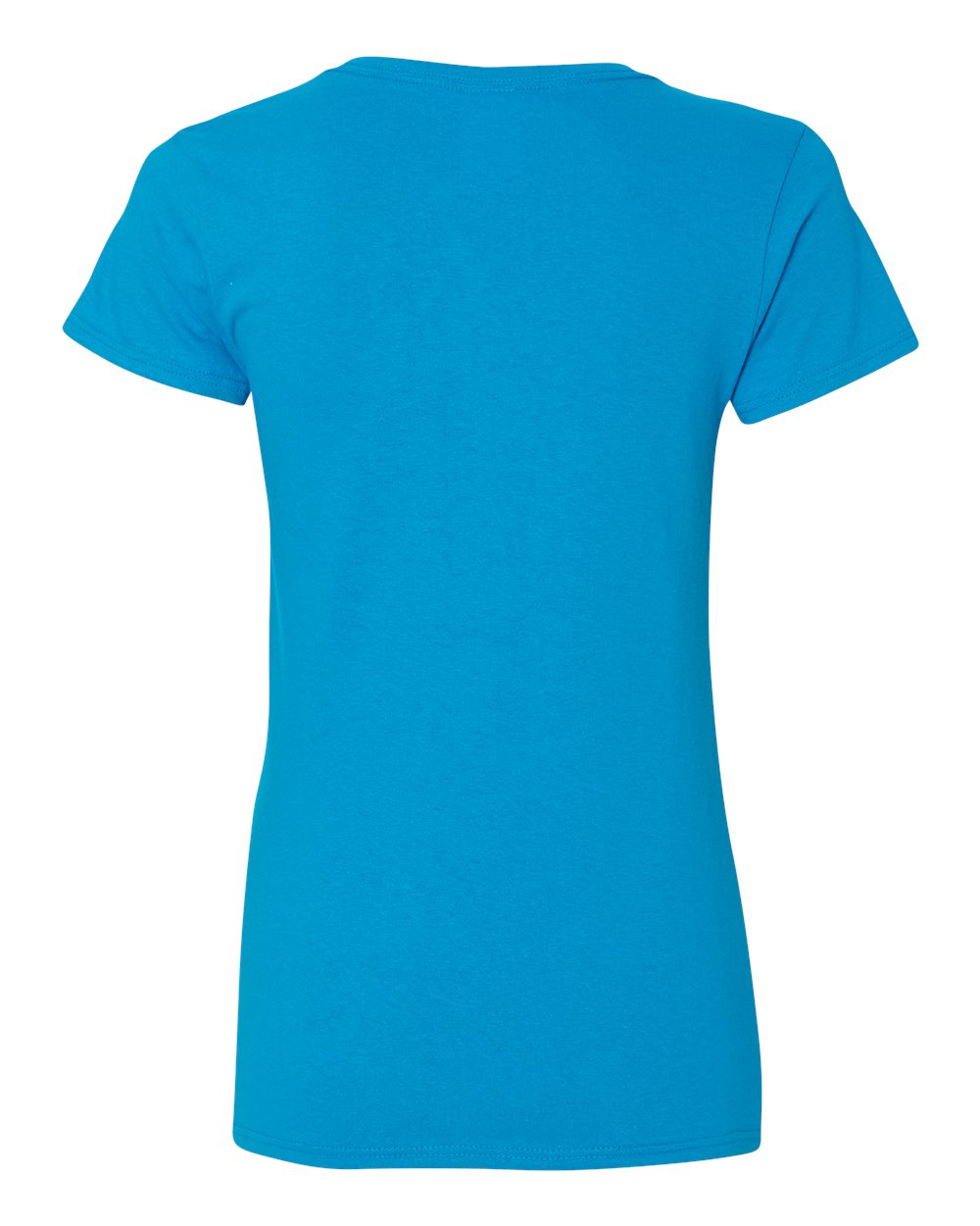 Women's Heavy Cotton™ V-Neck T-Shirt - Back - B11760763 - Sapphire