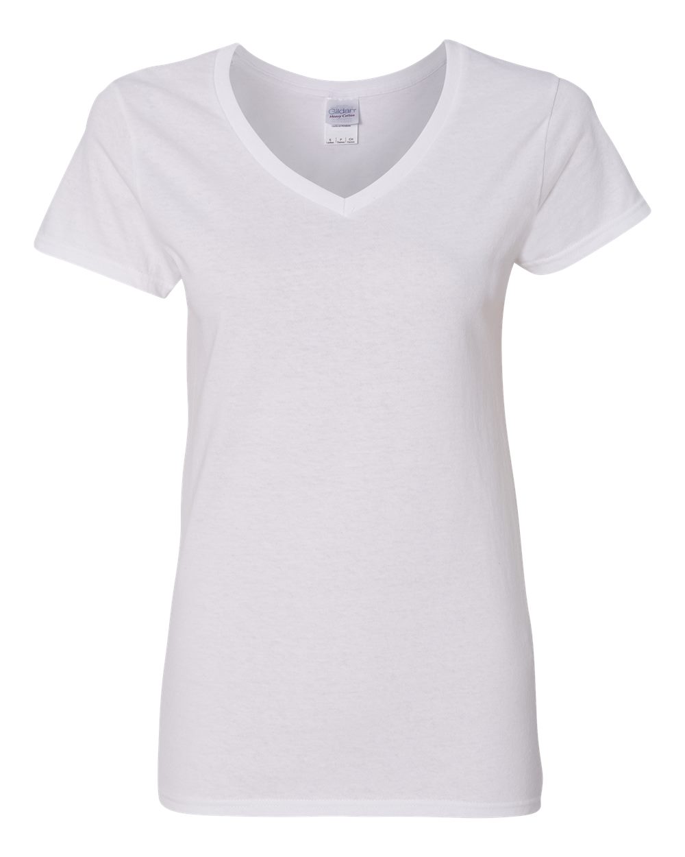 Women's Heavy Cotton™ V-Neck T-Shirt - Front - B11760003 - White