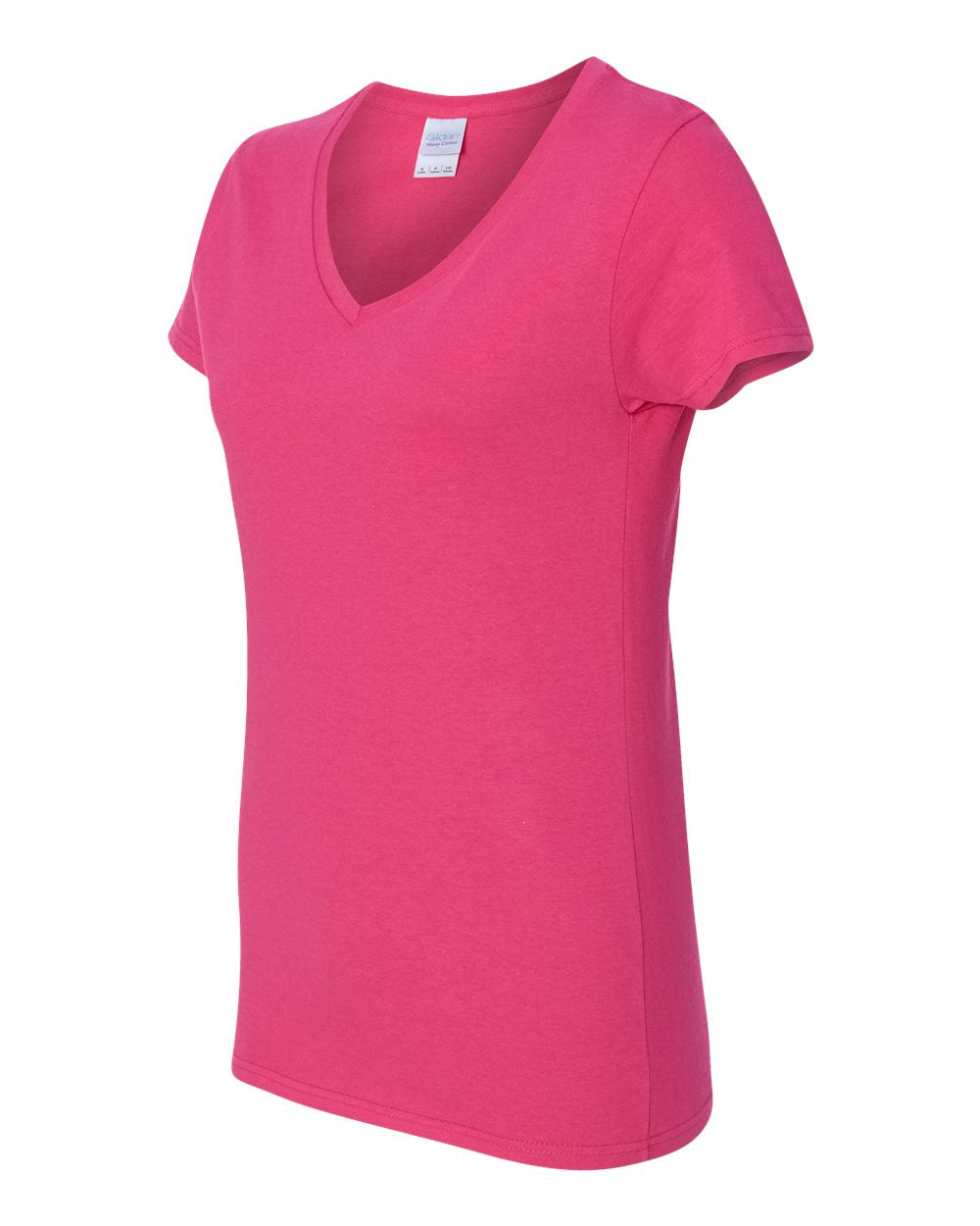Women's Heavy Cotton™ V-Neck T-Shirt - Side - B11760693 - Heliconia