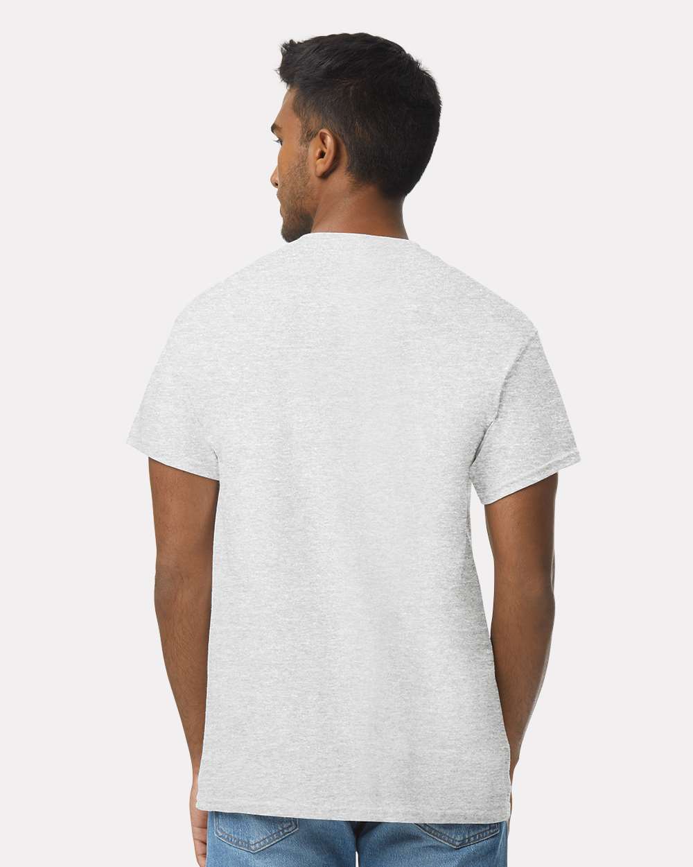 Men's Ultra Cotton® T-Shirt - OnModelBack - B00760023 - Ash