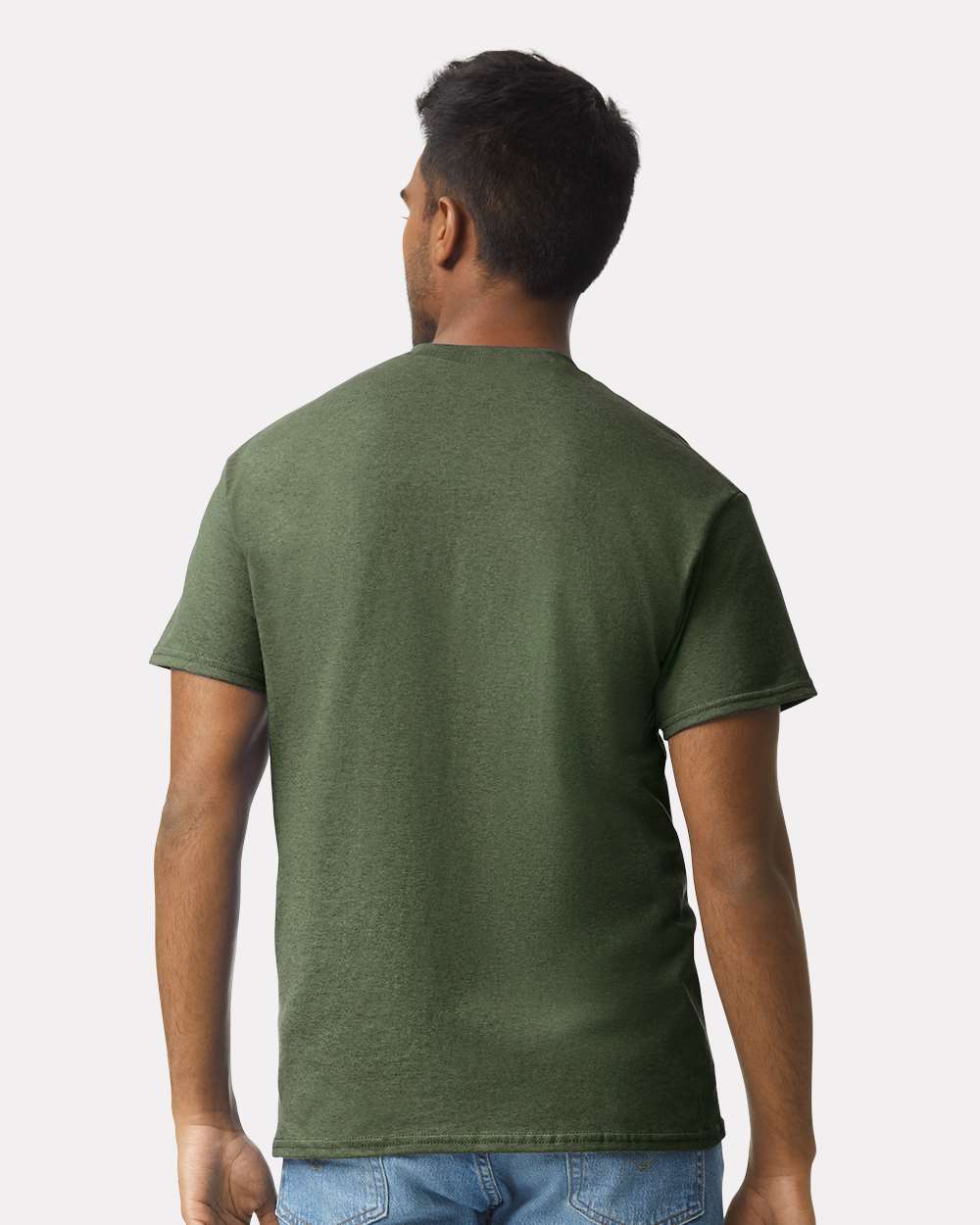 Men's Ultra Cotton® T-Shirt - OnModelBack - B00760063 - Military Green