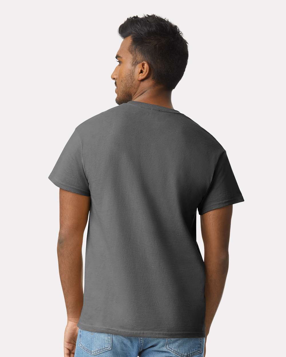 Men's Ultra Cotton® T-Shirt - OnModelBack - B00760093 - Charcoal