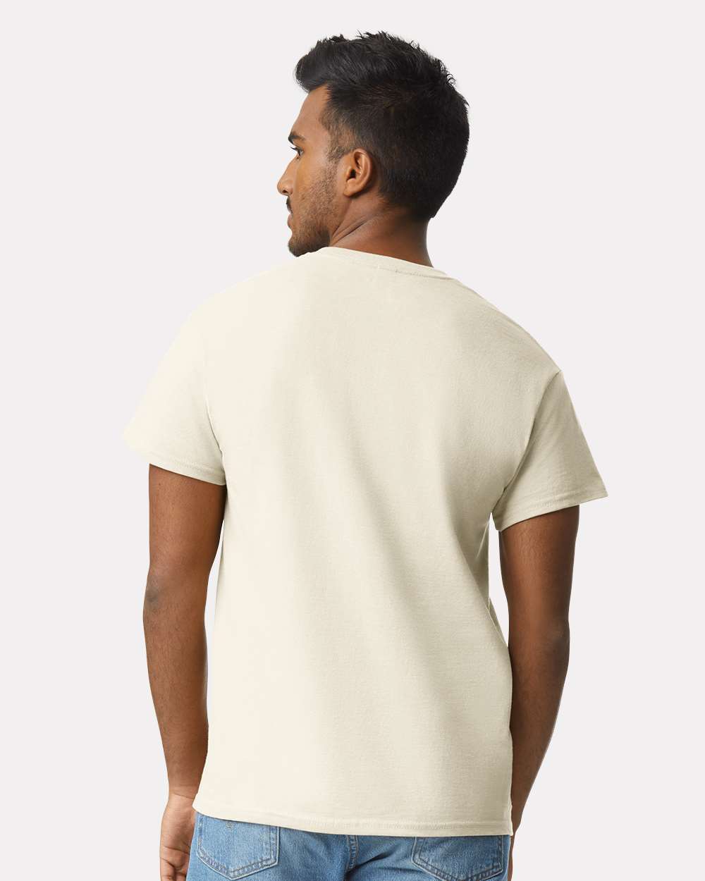 Men's Ultra Cotton® T-Shirt - OnModelBack - B00760243 - Natural