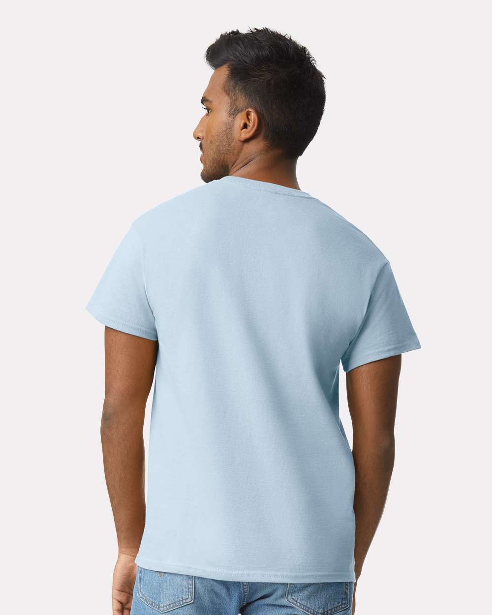 Men's Ultra Cotton® T-Shirt - OnModelBack - B00760253 - Light Blue