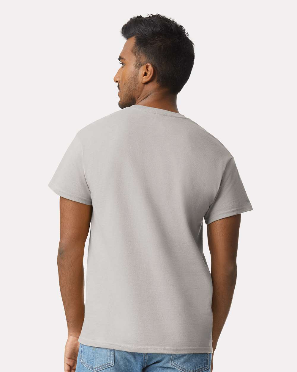 Men's Ultra Cotton® T-Shirt - OnModelBack - B00760353 - Ice Grey