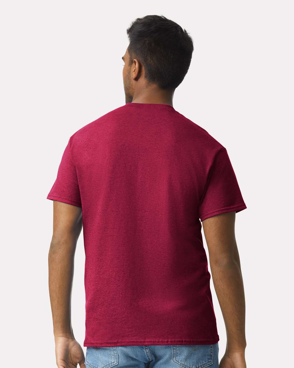 Men's Ultra Cotton® T-Shirt - OnModelBack - B00760523 - Cardinal Red