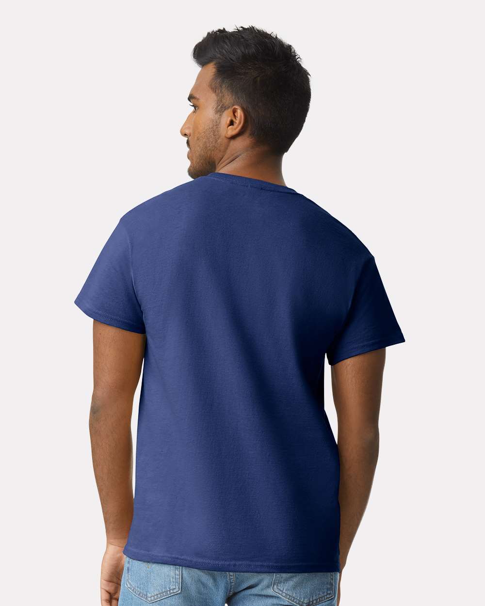 Men's Ultra Cotton® T-Shirt - OnModelBack - B00760993 - Metro Blue
