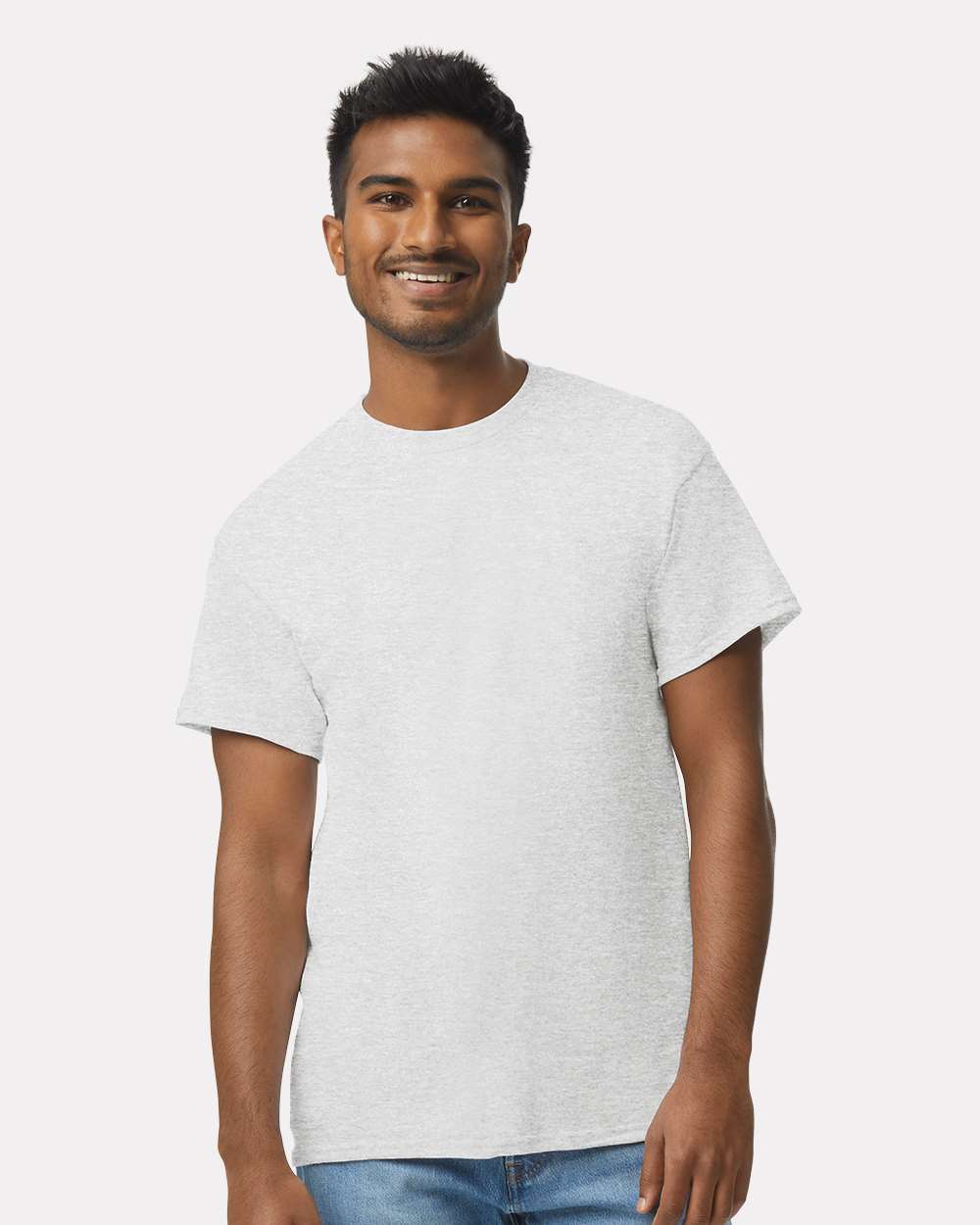 Men's Ultra Cotton® T-Shirt - OnModelFront - B00760023 - Ash