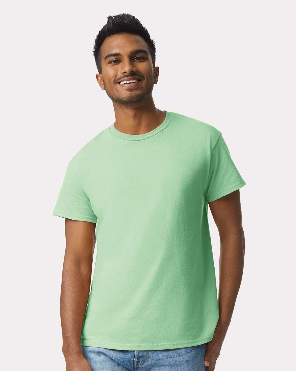 Men's Ultra Cotton® T-Shirt - OnModelFront - B00760113 - Mint Green