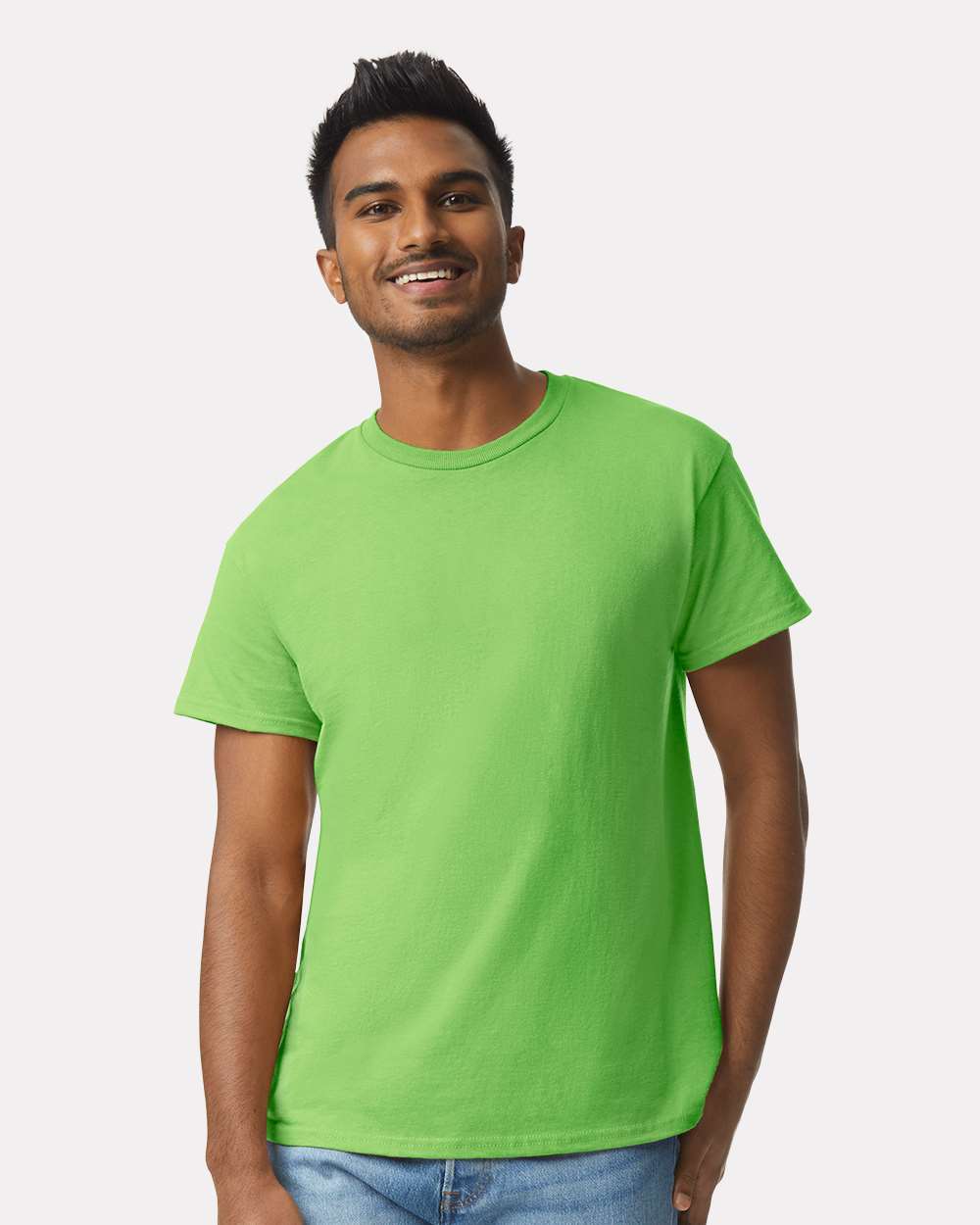 Men's Ultra Cotton® T-Shirt - OnModelFront - B00760173 - Lime
