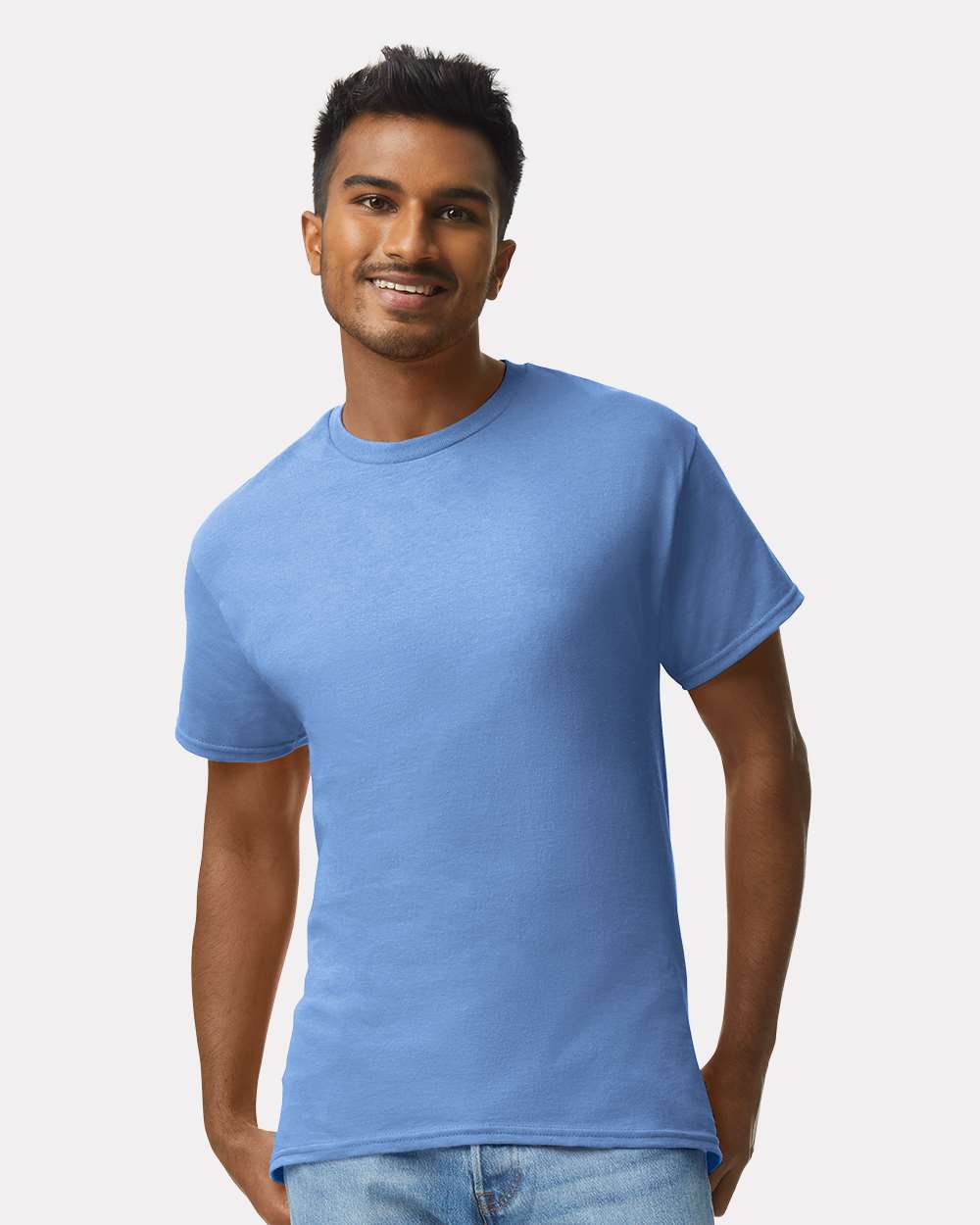 Men's Ultra Cotton® T-Shirt - OnModelFront - B00760263 - Carolina Blue