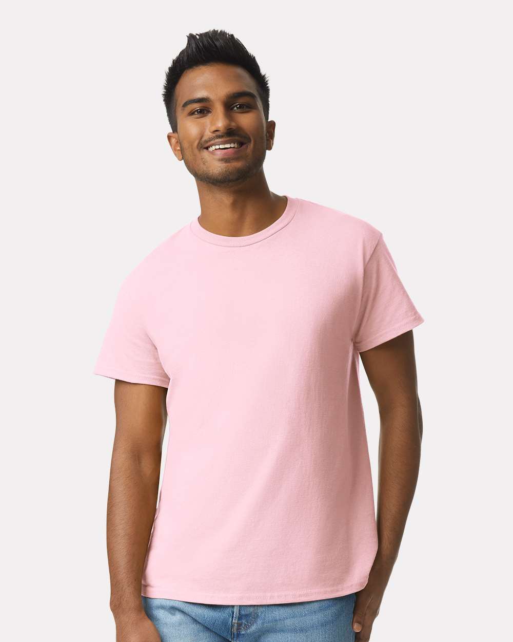 Men's Ultra Cotton® T-Shirt - OnModelFront - B00760303 - Light Pink