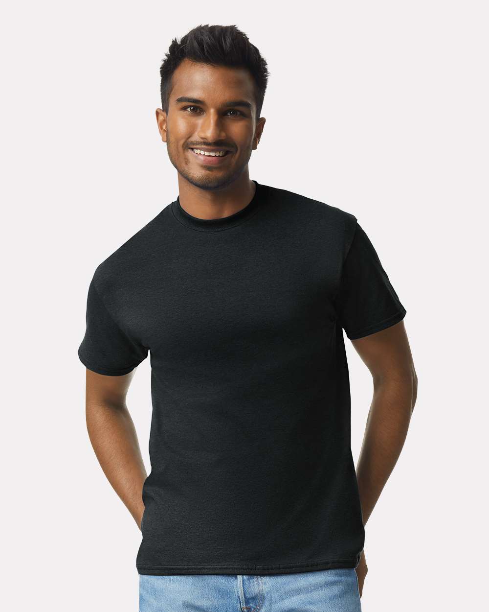 Men's Ultra Cotton® T-Shirt - OnModelFront - B00760503 - Black