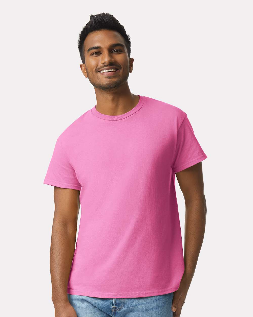 Men's Ultra Cotton® T-Shirt - OnModelFront - B00760563 - Azalea