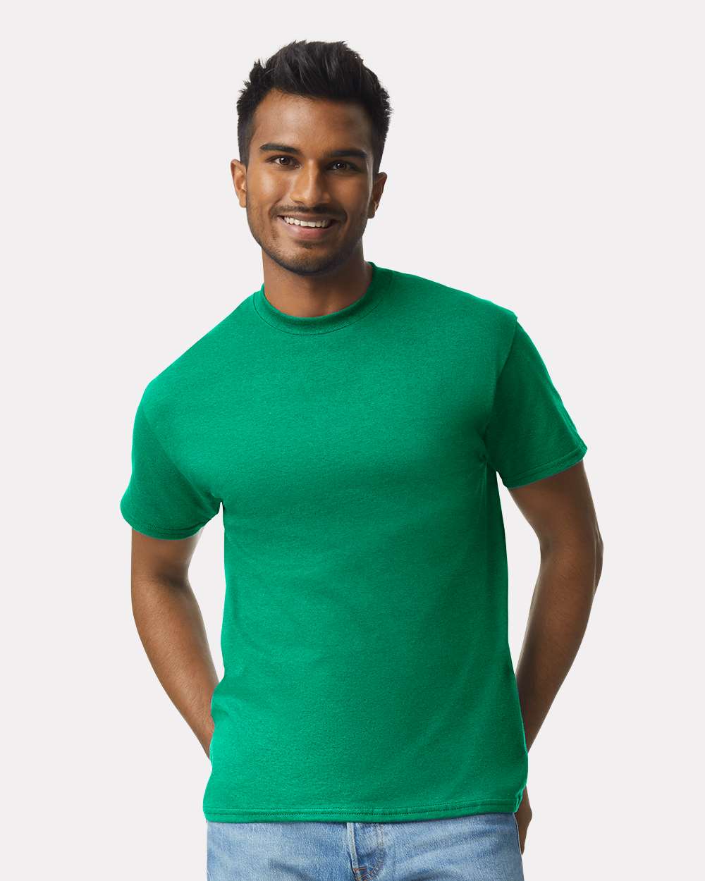 Men's Ultra Cotton® T-Shirt - OnModelFront - B00760603 - Kelly