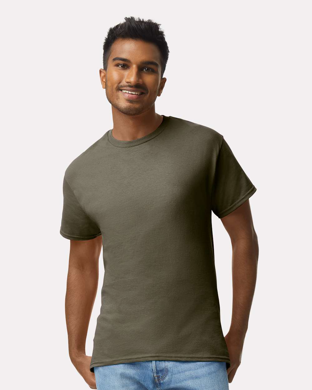Men's Ultra Cotton® T-Shirt - OnModelFront - B00760643 - Olive