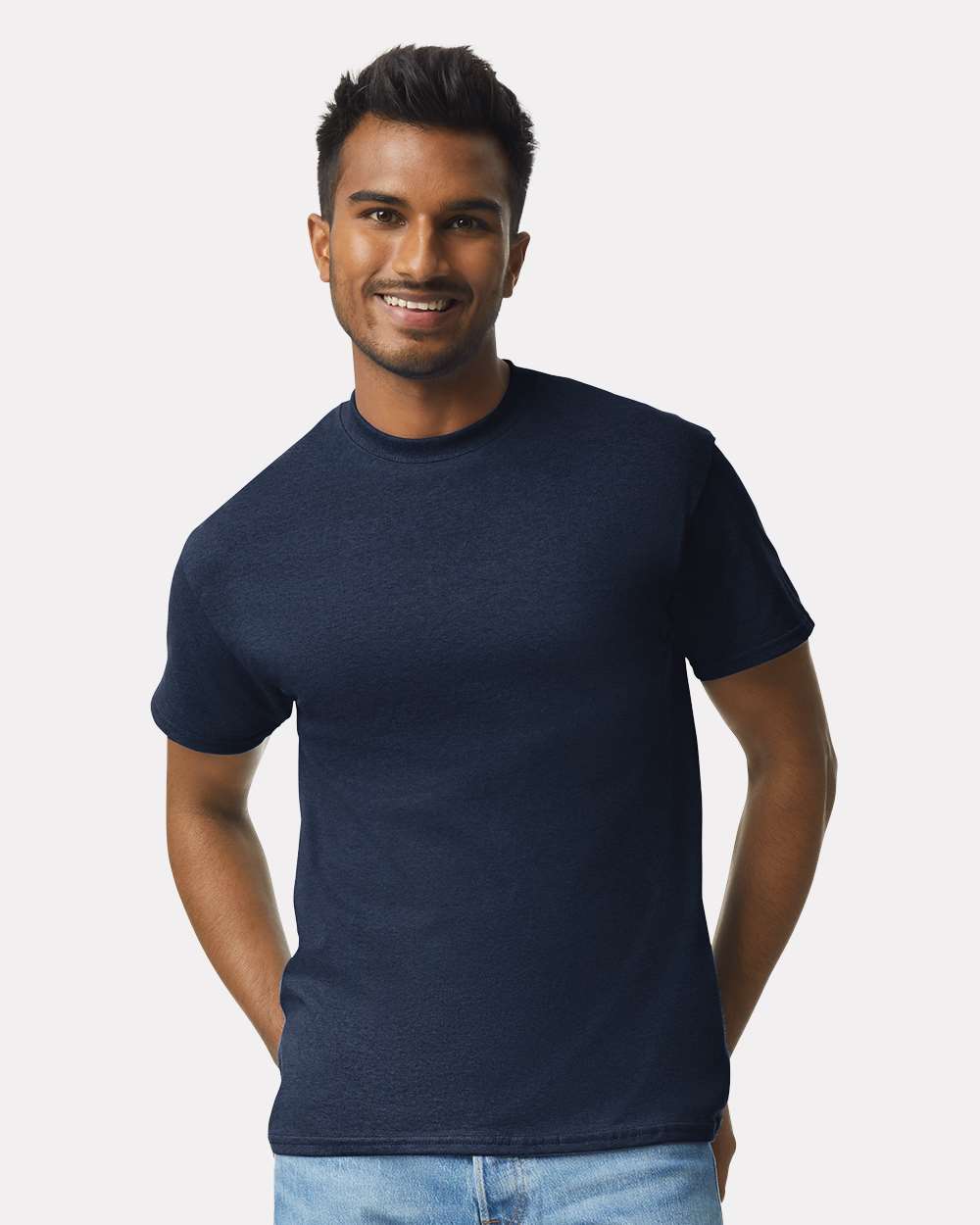 Men's Ultra Cotton® T-Shirt - OnModelFront - B00760653 - Navy