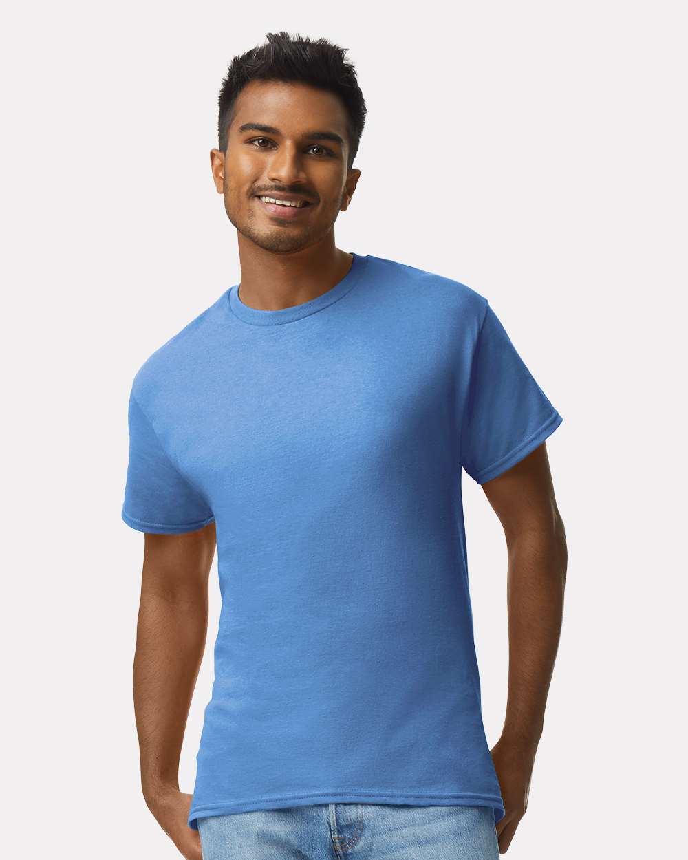 Men's Ultra Cotton® T-Shirt - OnModelFront - B00760713 - Iris