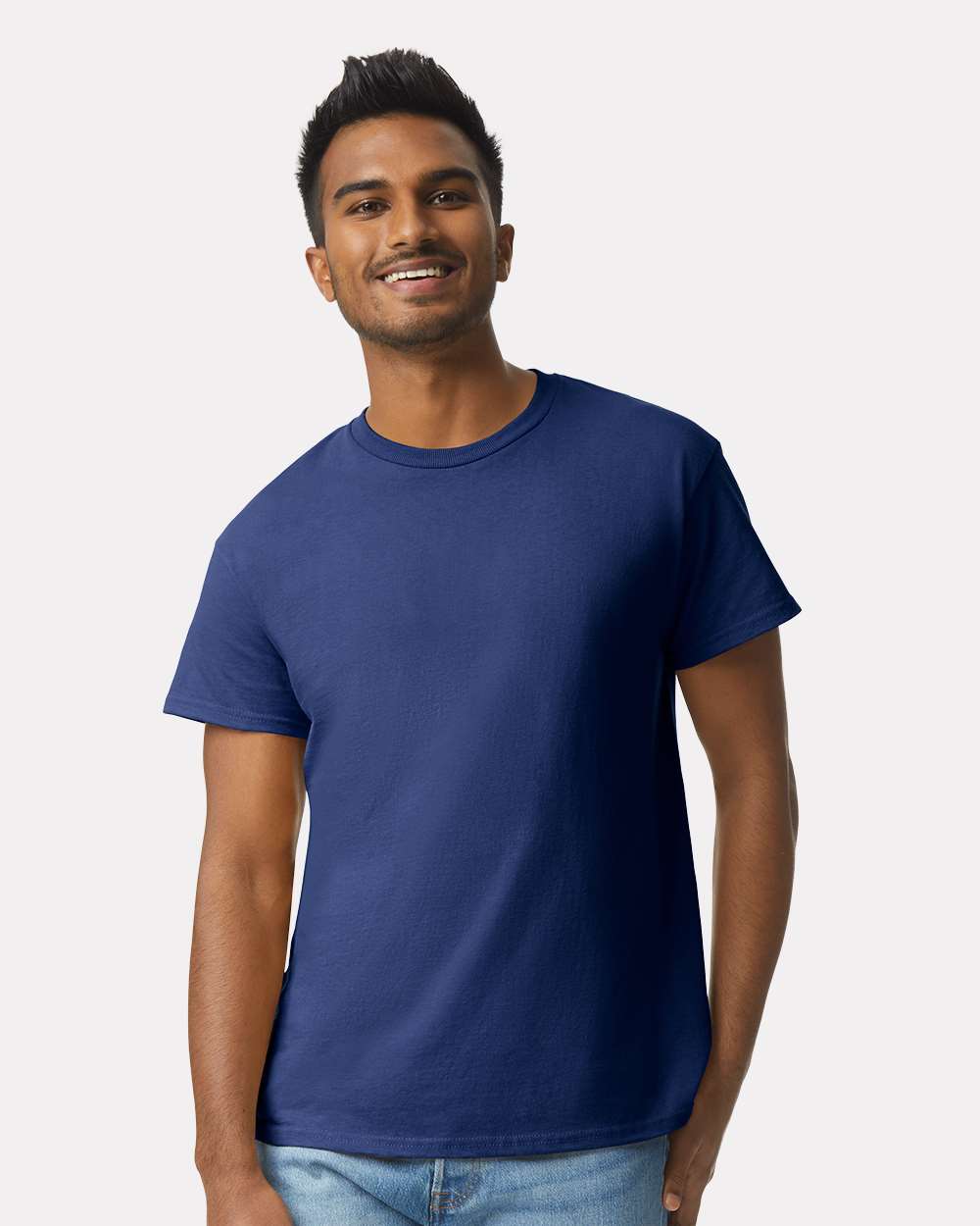 Men's Ultra Cotton® T-Shirt - OnModelFront - B00760993 - Metro Blue