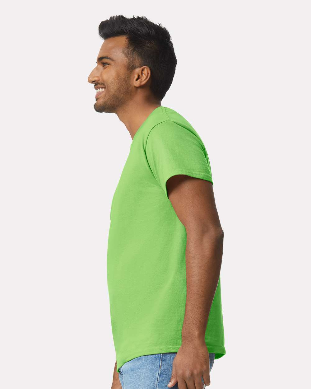Men's Ultra Cotton® T-Shirt - OnModelSide - B00760173 - Lime
