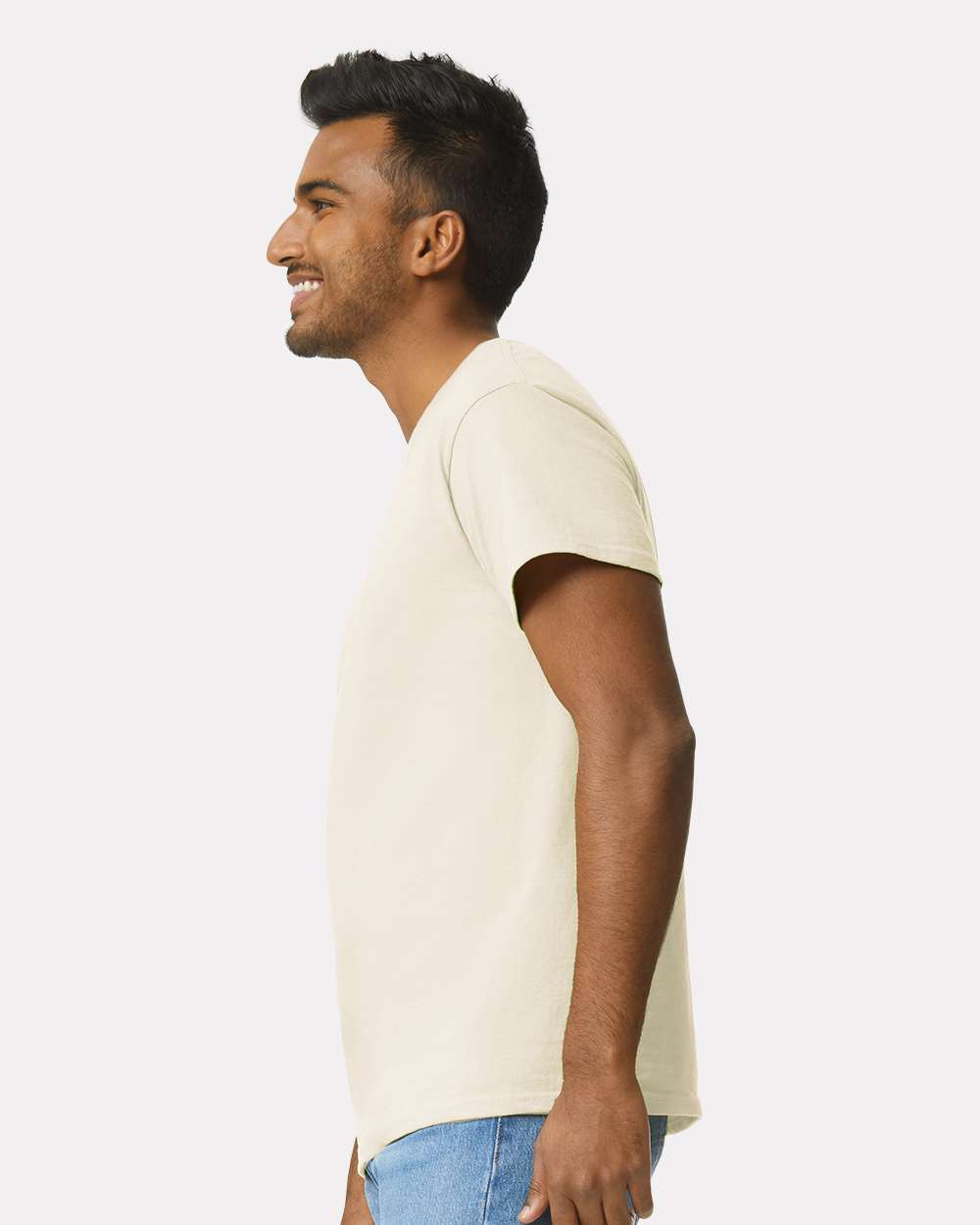 Men's Ultra Cotton® T-Shirt - OnModelSide - B00760243 - Natural