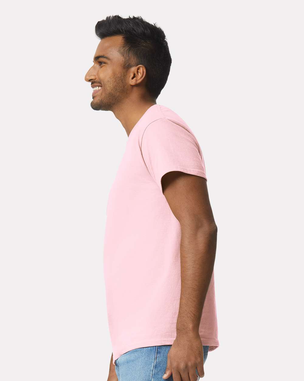 Men's Ultra Cotton® T-Shirt - OnModelSide - B00760303 - Light Pink