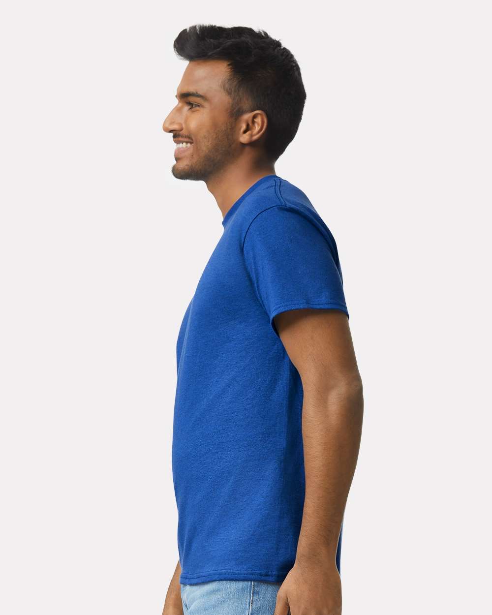 Men's Ultra Cotton® T-Shirt - OnModelSide - B00760453 - Antique Royal