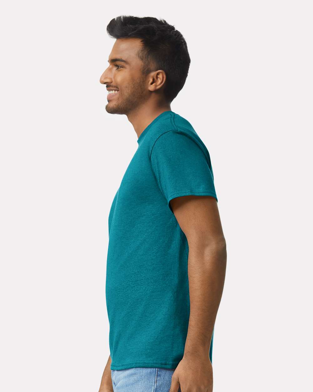 Men's Ultra Cotton® T-Shirt - OnModelSide - B00760483 - Galapagos Blue