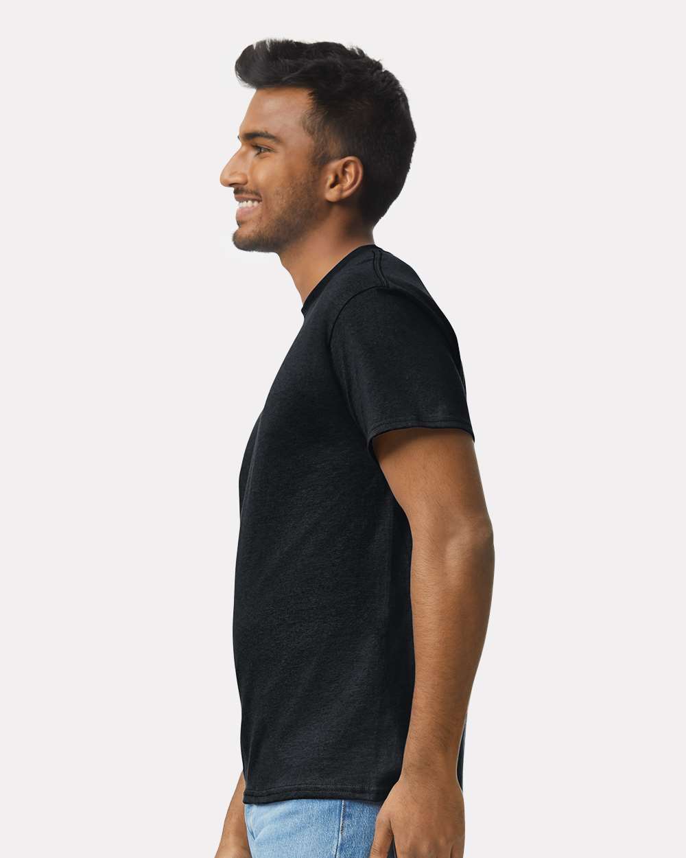 Men's Ultra Cotton® T-Shirt - OnModelSide - B00760503 - Black