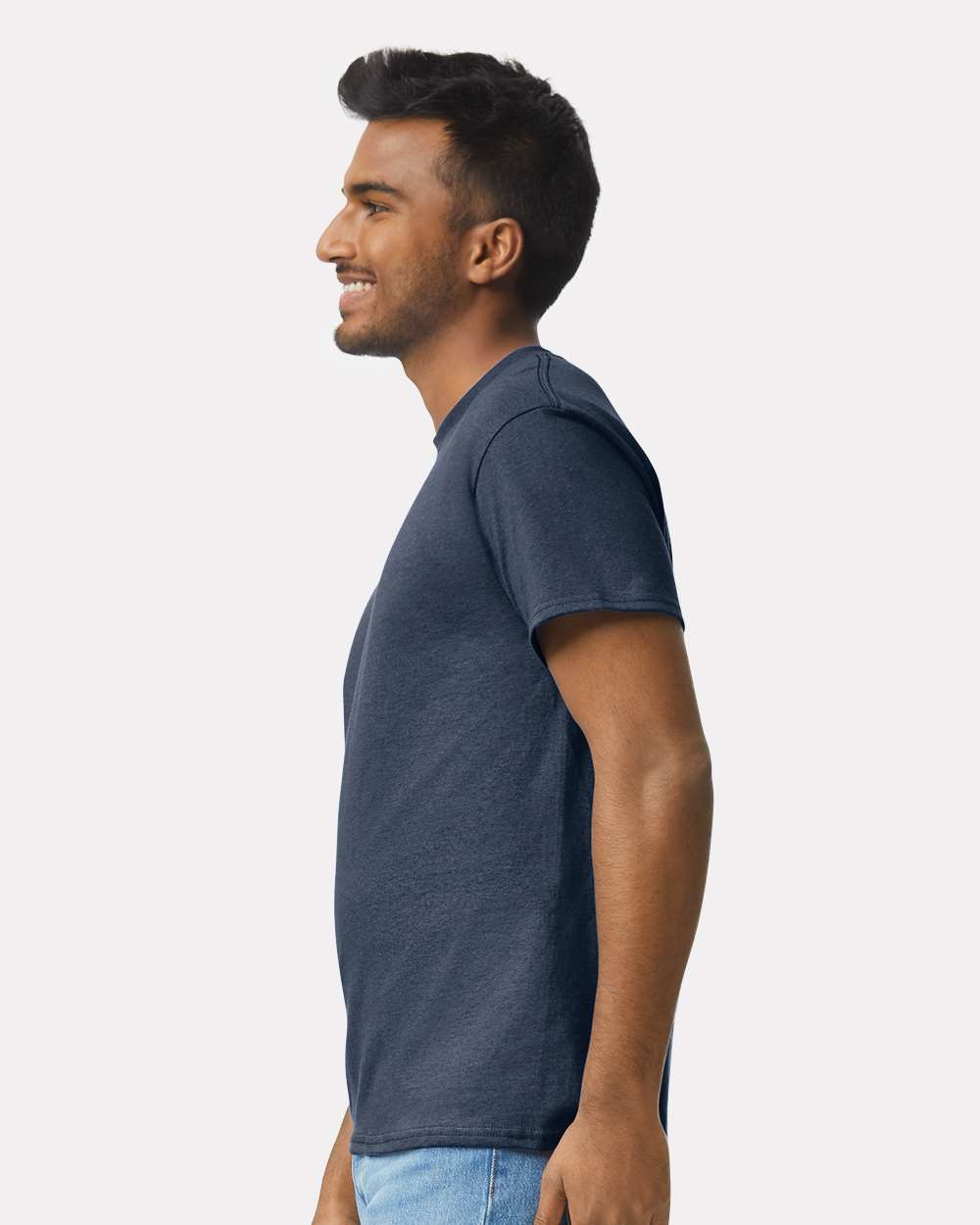 Men's Ultra Cotton® T-Shirt - OnModelSide - B00760633 - Blue Dusk
