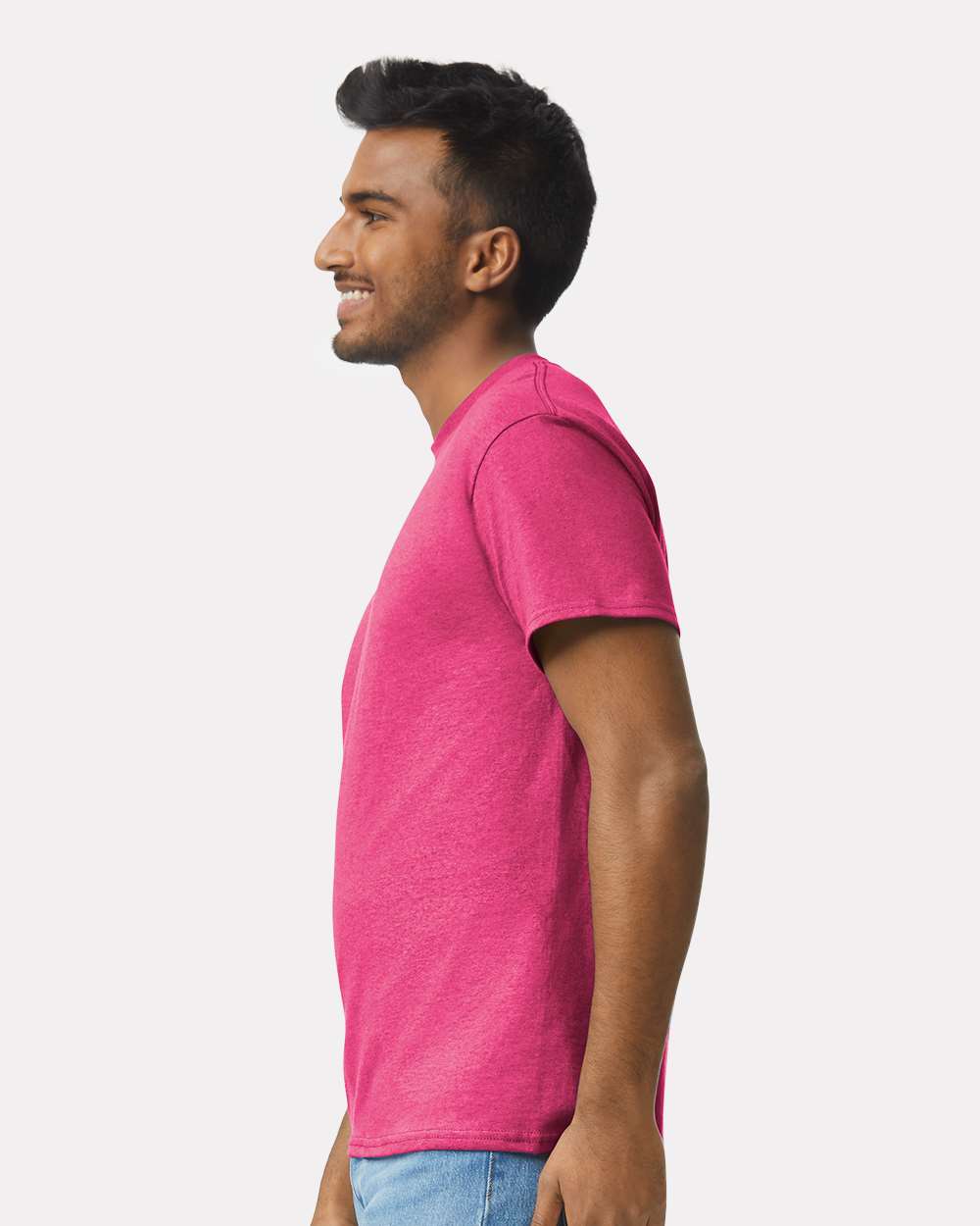 Men's Ultra Cotton® T-Shirt - OnModelSide - B00760693 - Heliconia
