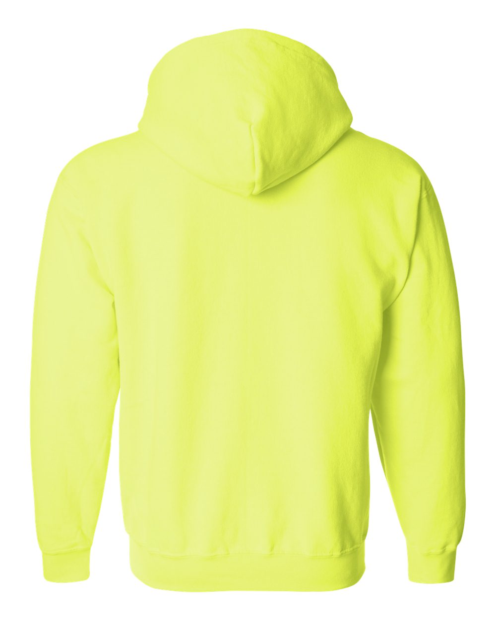 Unisex Heavy Blend™ Full-Zip Hooded Sweatshirt - Back - B22460163 - Safety Green