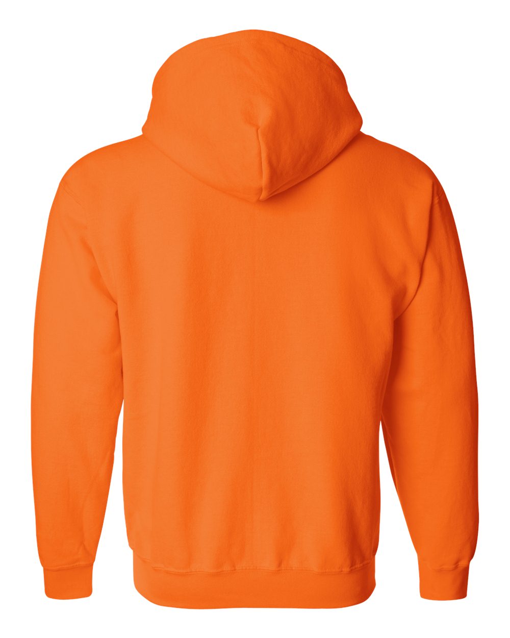 Unisex Heavy Blend™ Full-Zip Hooded Sweatshirt - Back - B22460333 - Safety Orange