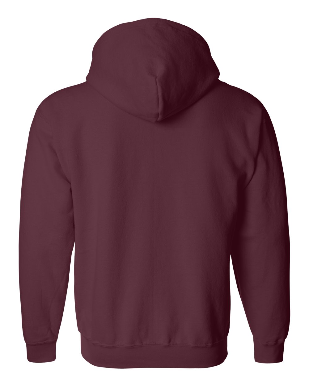Unisex Heavy Blend™ Full-Zip Hooded Sweatshirt - Back - B22460533 - Maroon