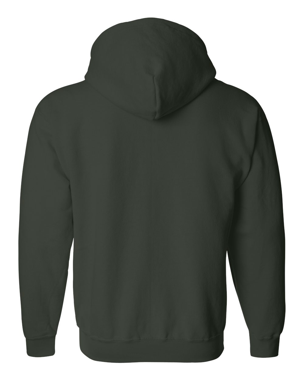 Unisex Heavy Blend™ Full-Zip Hooded Sweatshirt - Back - B22460543 - Forest