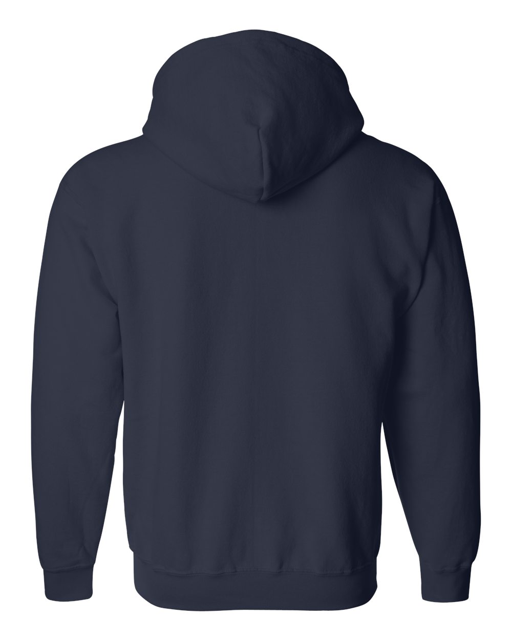 Unisex Heavy Blend™ Full-Zip Hooded Sweatshirt - Back - B22460653 - Navy