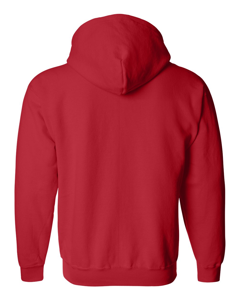 Unisex Heavy Blend™ Full-Zip Hooded Sweatshirt - Back - B22460703 - Red