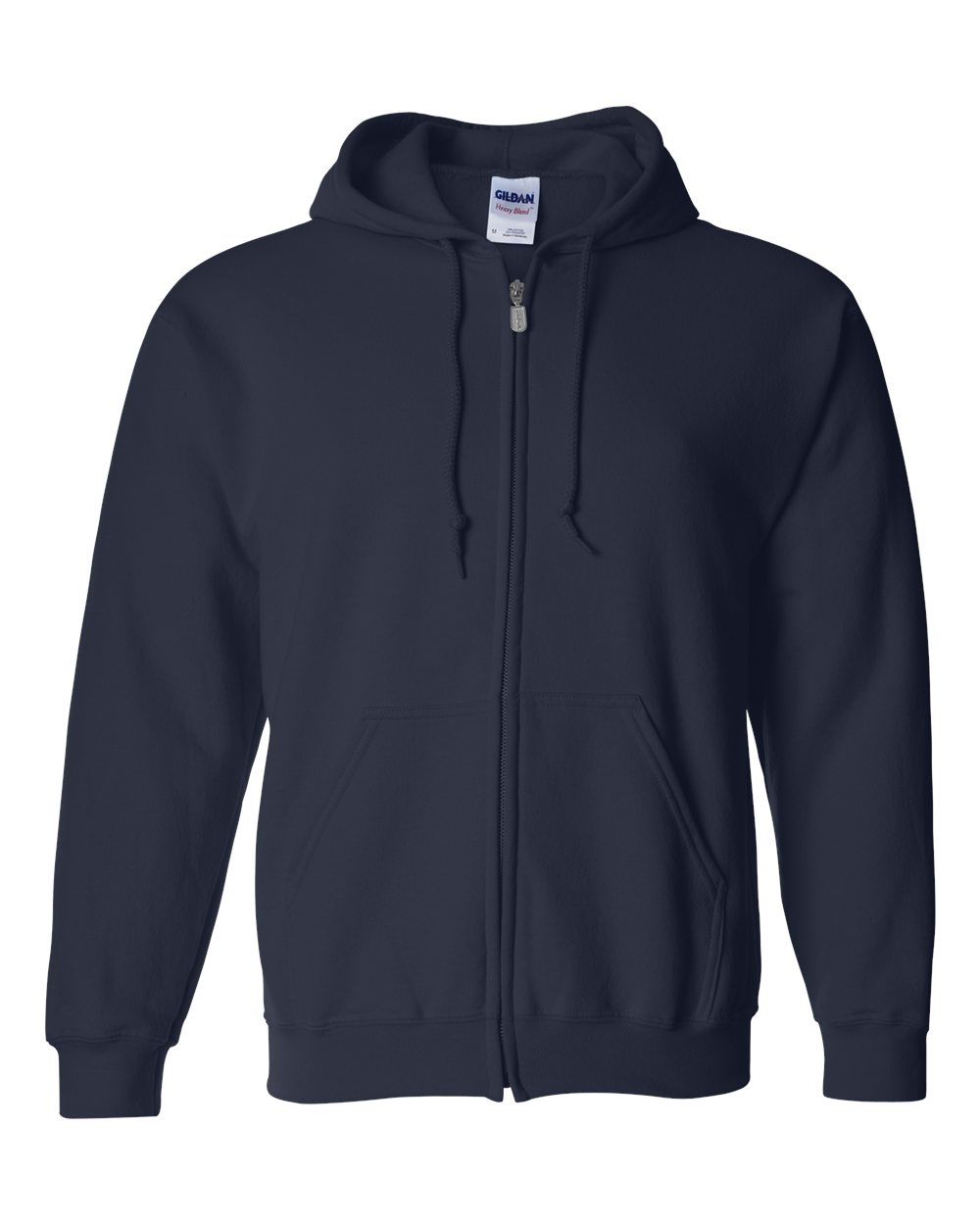 Unisex Heavy Blend™ Full-Zip Hooded Sweatshirt - Front - B22460653 - Navy