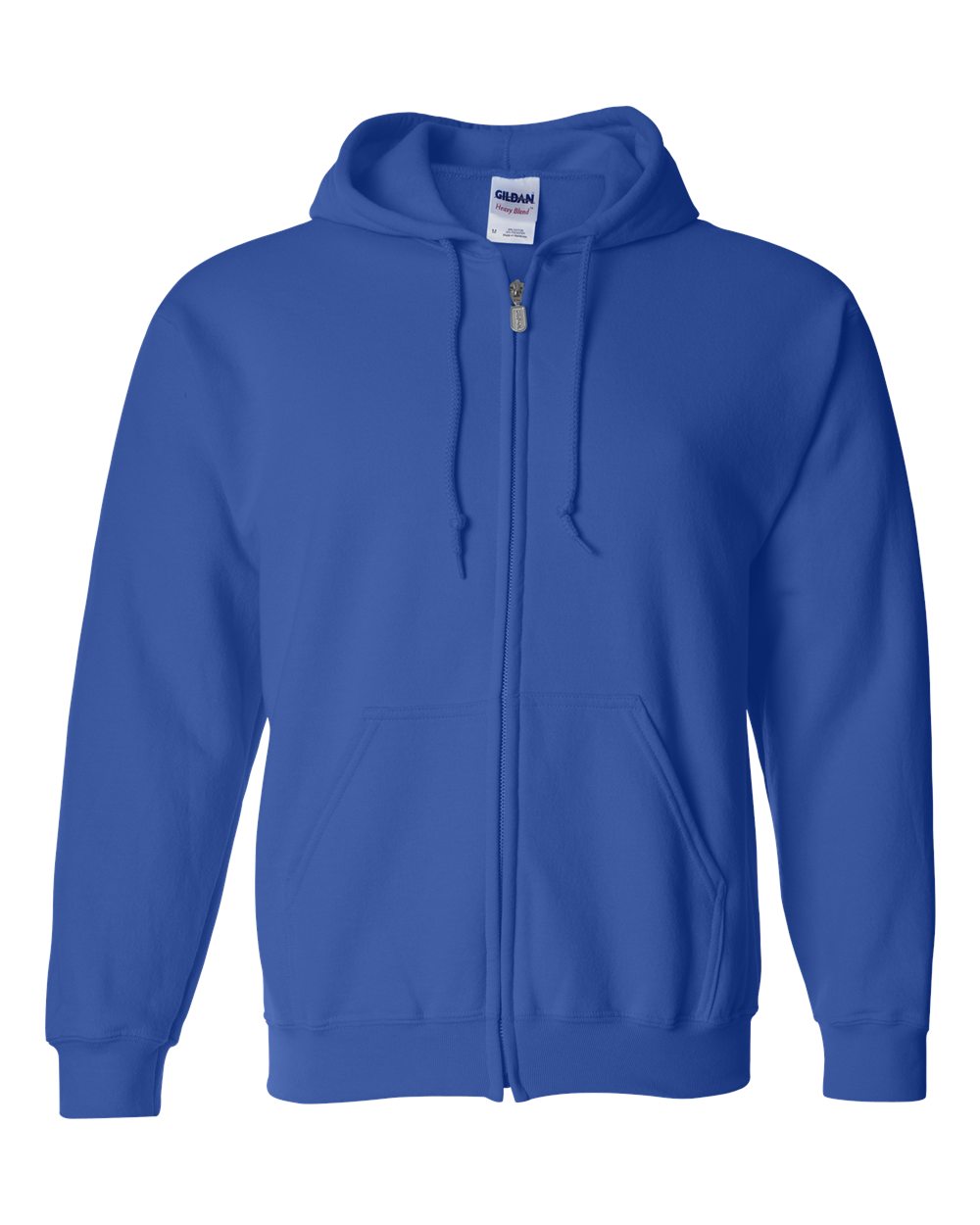 Unisex Heavy Blend™ Full-Zip Hooded Sweatshirt - Front - B22460753 - Royal