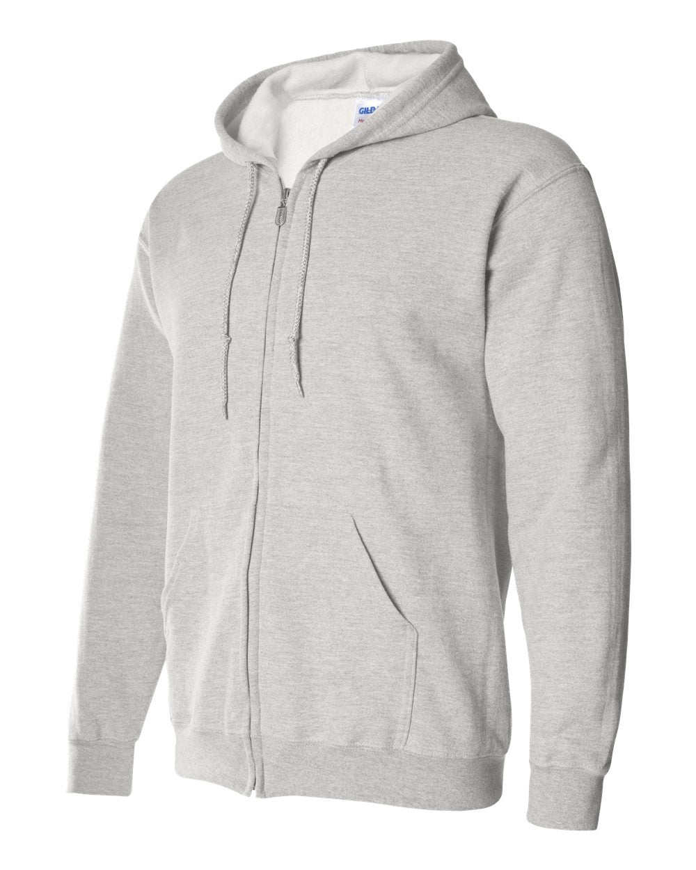 Unisex Heavy Blend™ Full-Zip Hooded Sweatshirt - Side - B22460023 - Ash