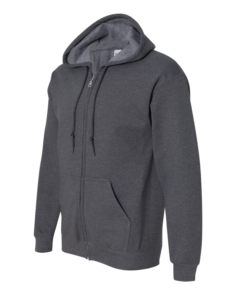Unisex Heavy Blend™ Full-Zip Hooded Sweatshirt - Side - B22460103 - Dark Heather