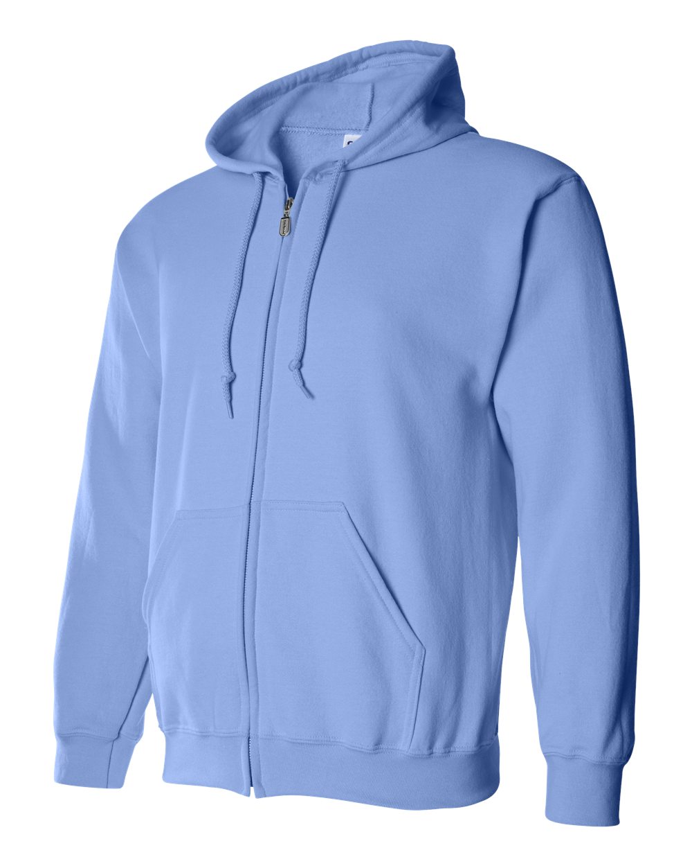 Unisex Heavy Blend™ Full-Zip Hooded Sweatshirt - Side - B22460263 - Carolina Blue