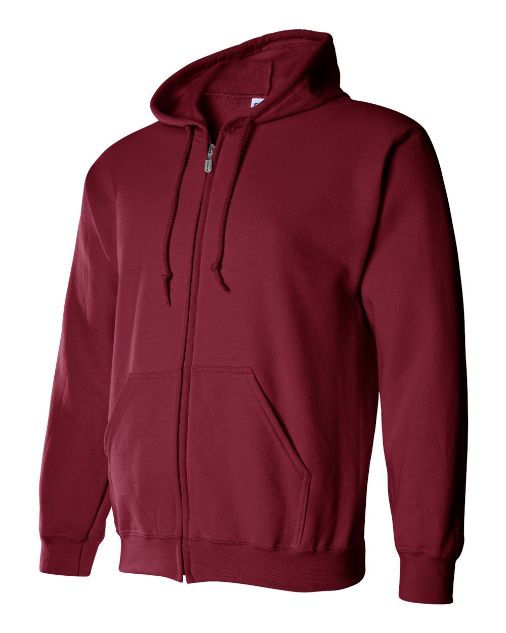 Unisex Heavy Blend™ Full-Zip Hooded Sweatshirt - Side - B22460523 - Cardinal Red