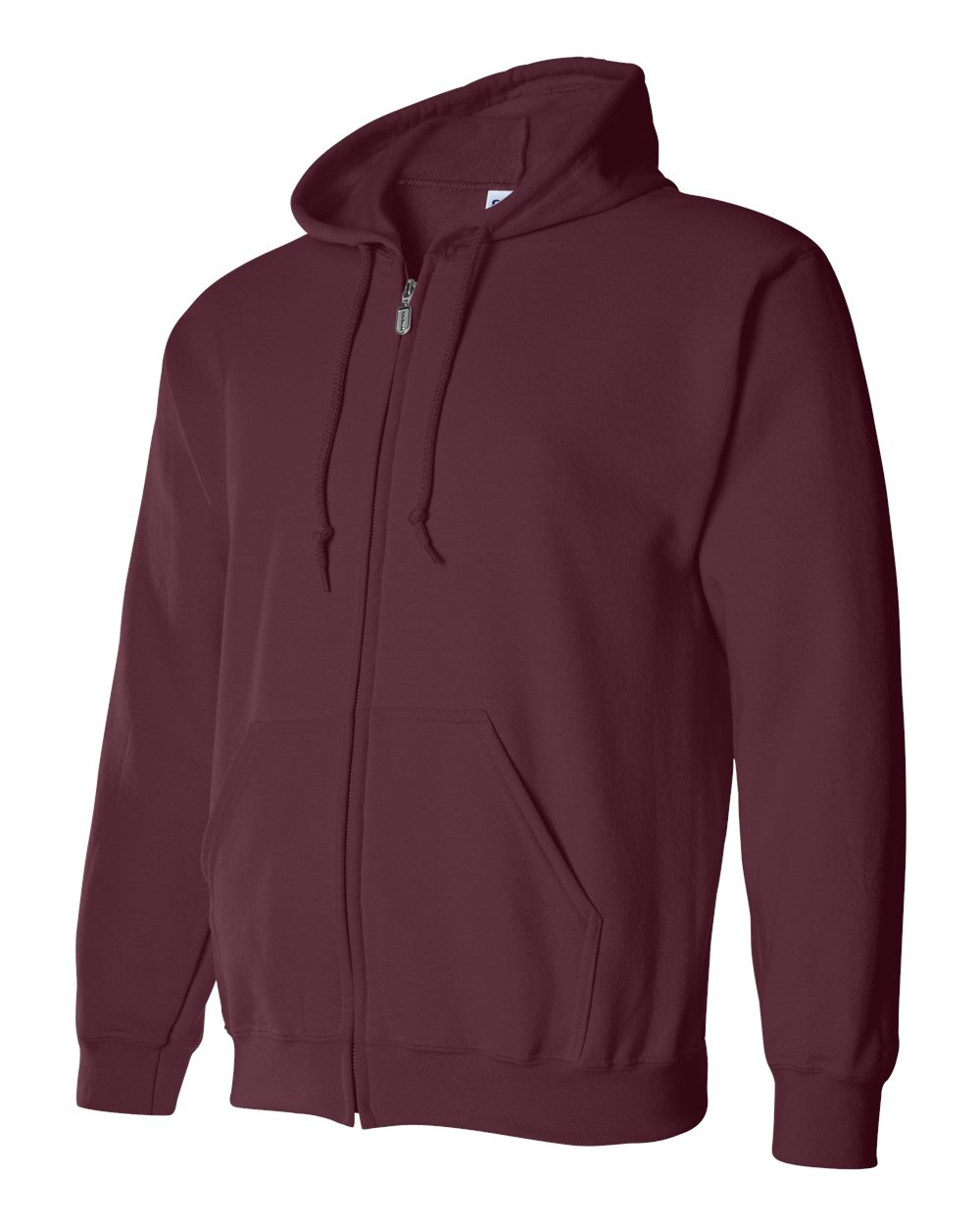 Unisex Heavy Blend™ Full-Zip Hooded Sweatshirt - Side - B22460533 - Maroon